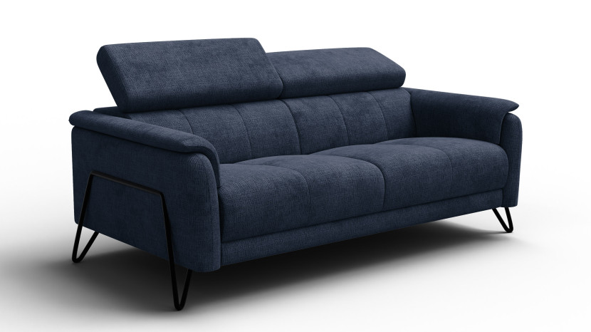 Sofa 3 osobowa RODEN, granatowa 801364