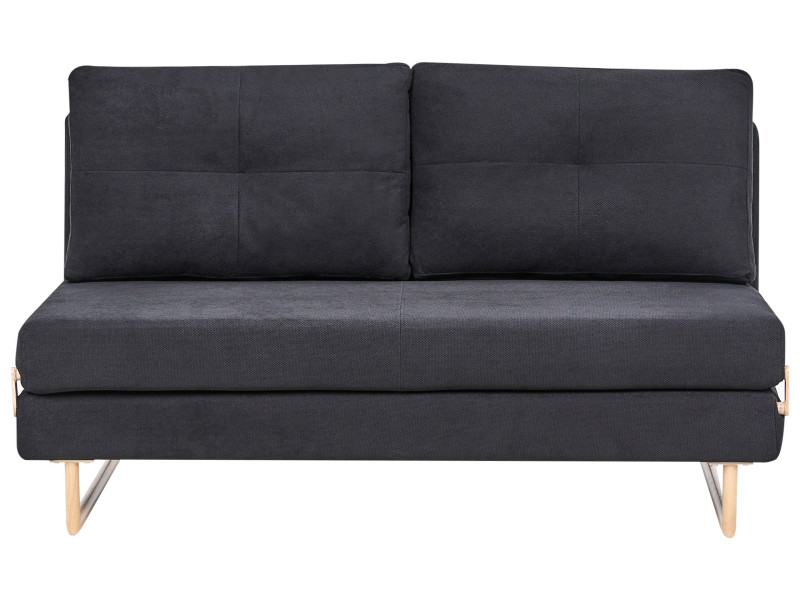 Sofa 3-osobowa rozkładana czarna 775342