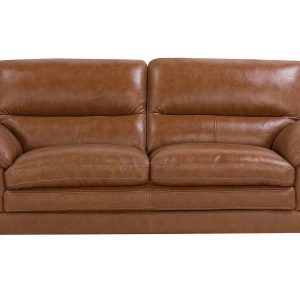 Sofa 3 osobowa skórzana złoty brąz kanapa 190996 Sofa 3 osobowa skórzana złoty brąz kanapa 190996