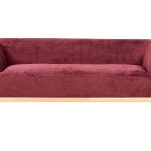 Sofa 3-osobowa szenil burgundowa 816152 Sofa 3-osobowa szenil burgundowa 816152