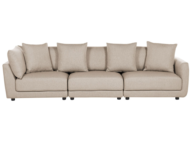 Sofa 3-osobowa tapicerowana beżowa 190539