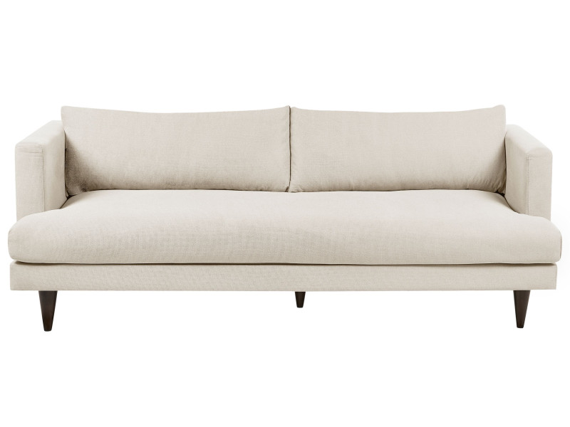 Sofa 3-osobowa tapicerowana jasnobeżowa 451660