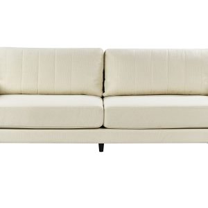 Sofa 3-osobowa tapicerowana jasnobeżowa 338124 Sofa 3-osobowa tapicerowana jasnobeżowa 338124