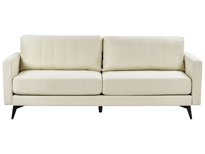 Sofa 3-osobowa tapicerowana jasnobeżowa 338124
