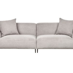 Sofa 3-osobowa tapicerowana jasnoszara 453835 Sofa 3-osobowa tapicerowana jasnoszara 453835
