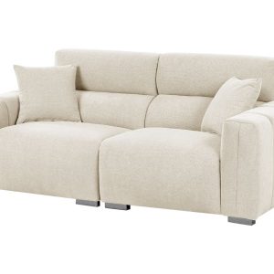 Sofa 3 osobowa z poduszkami beżowa 597698 Sofa 3 osobowa z poduszkami beżowa 597698