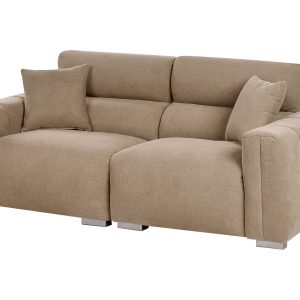 Sofa 3 osobowa z poduszkami brązowa 597697 Sofa 3 osobowa z poduszkami brązowa 597697