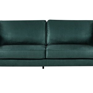 Sofa 3-osobowa zielona welurowa 567493