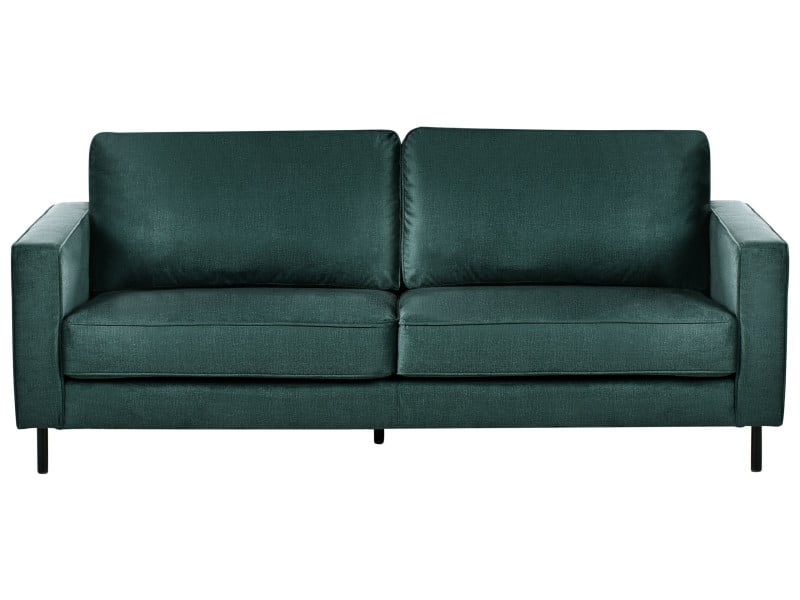 Sofa 3-osobowa zielona welurowa 567493