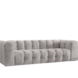 Sofa 4-osobowa, Kanapa BALOO, tkanina Szenil + Bukla, Jasnoszary 753905 Sofa 4-osobowa, Kanapa BALOO, tkanina Szenil + Bukla, Jasnoszary 753905