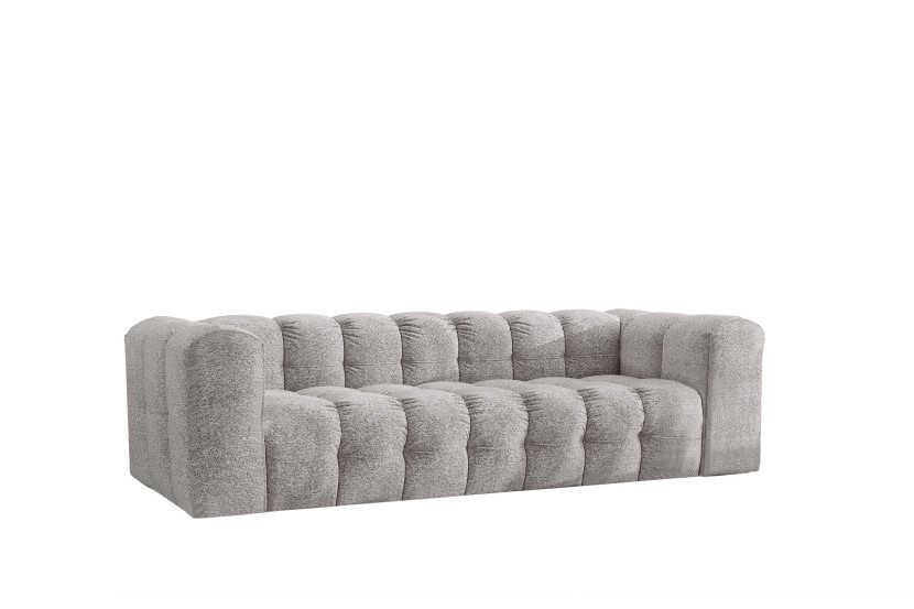 Sofa 4-osobowa, Kanapa BALOO, tkanina Szenil + Bukla, Jasnoszary 753905