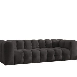 Sofa 4-osobowa, Kanapa BALOO, tkanina Szenil, Czarny 754074 Sofa 4-osobowa, Kanapa BALOO, tkanina Szenil, Czarny 754074