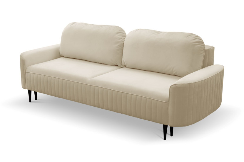 Sofa ANES rozkładana trzyosobowa do salonu - beżowa 725309