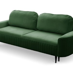 Sofa ANES rozkładana trzyosobowa do salonu – butelkowa zieleń 725293 Sofa ANES rozkładana trzyosobowa do salonu – butelkowa zieleń 725293
