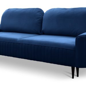 Sofa ANES rozkładana trzyosobowa do salonu – granatowa 347921 Sofa ANES rozkładana trzyosobowa do salonu – granatowa 347921