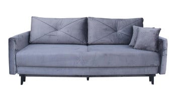 Sofa Anora z funkcją spania grafit czarne 73877