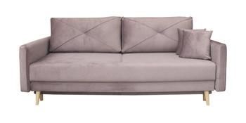 Sofa Anora z funkcją spania różowa buk na 70778