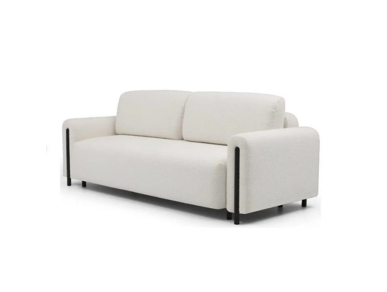 Sofa Arcadova biała/czarny z funkcją spania 758058