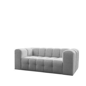 Sofa Baloo, 2-osobowa, do salonu, tkanina Moly, jasnoszary 806411 Sofa Baloo, 2-osobowa, do salonu, tkanina Moly, jasnoszary 806411