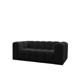 Sofa Baloo, 2-osobowa, do salonu, tkanina Tiffany, czarny 806419 Sofa Baloo, 2-osobowa, do salonu, tkanina Tiffany, czarny 806419