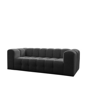 Sofa Baloo, 3-osobowa, do salonu, tkanina Moly, antracyt 806436 Sofa Baloo, 3-osobowa, do salonu, tkanina Moly, antracyt 806436