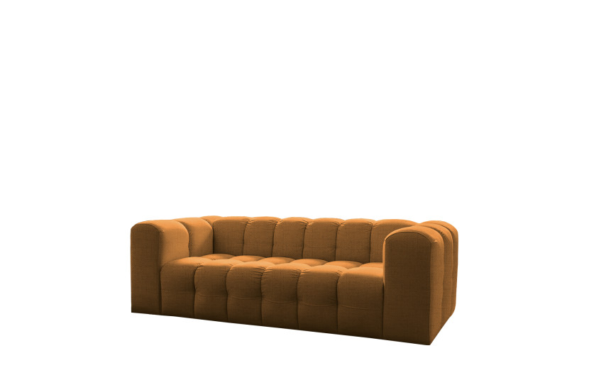 Sofa Baloo, 3-osobowa, do salonu, tkanina Moly, pomarańcz 806424
