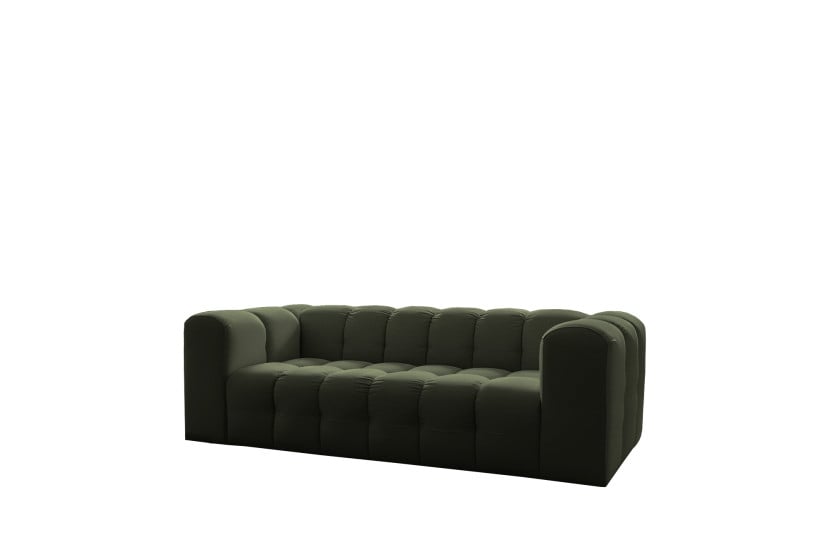 Sofa Baloo, 3-osobowa, do salonu, tkanina Tiffany, zielony 806405