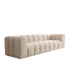 Sofa Baloo, 4-osobowa, do salonu, tkanina Tiffany, beż 806459 Sofa Baloo, 4-osobowa, do salonu, tkanina Tiffany, beż 806459