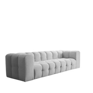 Sofa Baloo, 4-osobowa, do salonu, tkanina Tiffany, szary 806440 Sofa Baloo, 4-osobowa, do salonu, tkanina Tiffany, szary 806440