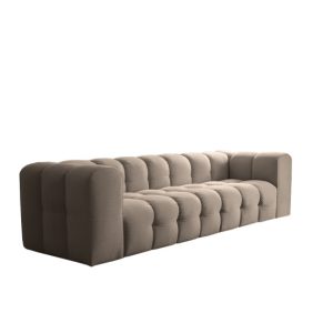 Sofa Baloo, 4-osobowa, do salonu, tkanina Tiffany, taupe 806420 Sofa Baloo, 4-osobowa, do salonu, tkanina Tiffany, taupe 806420