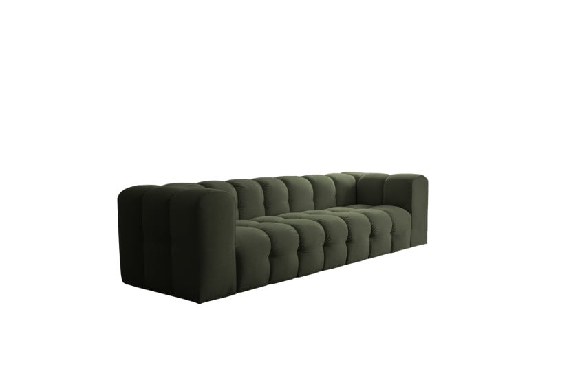 Sofa Baloo, 4-osobowa, do salonu, tkanina Tiffany, zielony 806407