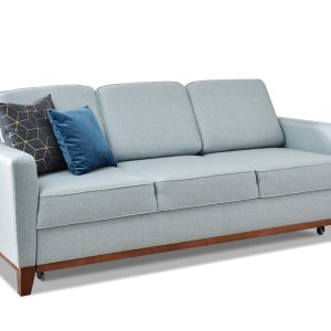 Sofa Bergen Niebieska Welur, Podstawa Dąb-Naturalny 345614 Sofa Bergen Niebieska Welur, Podstawa Dąb-Naturalny 345614