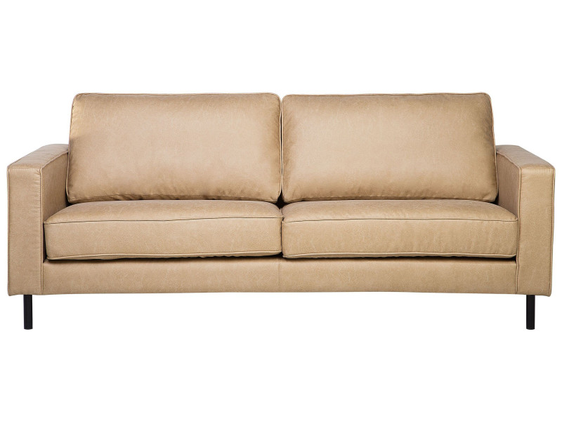 Sofa beżowa retro metalowe nóżki 191128