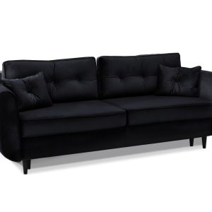 Sofa Blink Czarny Welur, Podstawa Czarny 341653 Sofa Blink Czarny Welur, Podstawa Czarny 341653