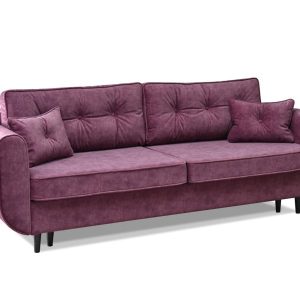 Sofa Blink Fioletowy Welur, Podstawa Czarny 341649 Sofa Blink Fioletowy Welur, Podstawa Czarny 341649