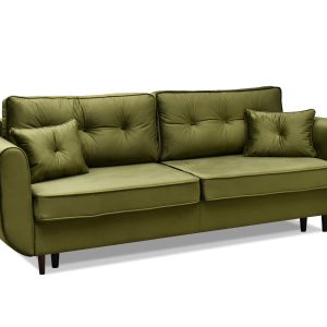 Sofa Blink Zielony-Jasny Welur, Podstawa Czarny 341655 Sofa Blink Zielony-Jasny Welur, Podstawa Czarny 341655