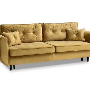 Sofa Blink Złoty Welur, Podstawa Czarny 341646 Sofa Blink Złoty Welur, Podstawa Czarny 341646