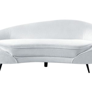 Sofa boucle w stylu glamour biała 331266 Sofa boucle w stylu glamour biała 331266