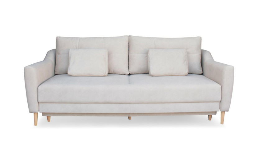 Sofa bouley z funkcją spania 190x142 cm beżowa cloud 03 718338