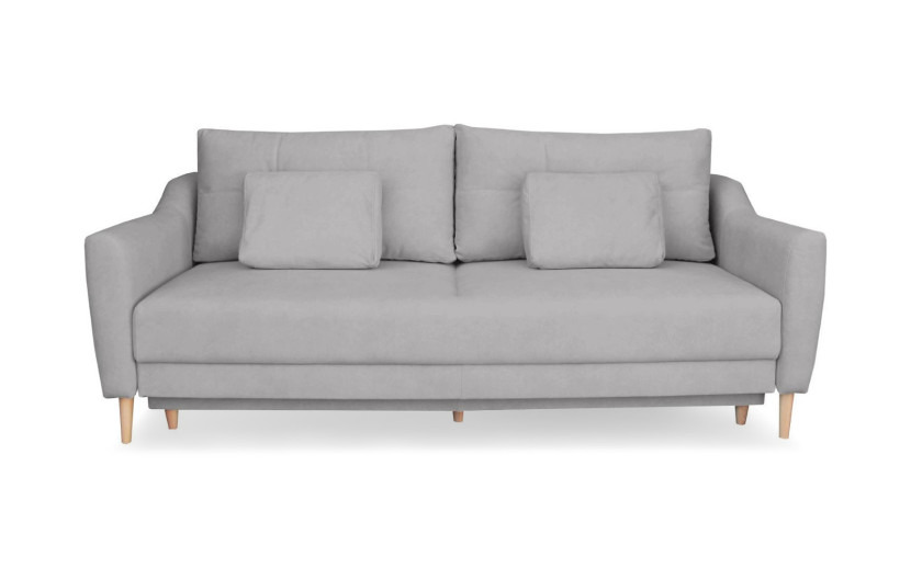Sofa bouley z funkcją spania 190x142 cm szara cloud 81 718333