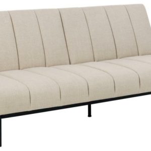 Sofa Caix beżowa regulowane oparcia z funkcją spania 271405 Sofa Caix beżowa regulowane oparcia z funkcją spania 271405