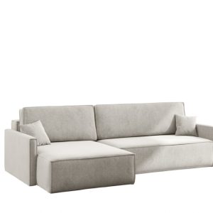 Sofa Carlos z Funkcją Spania Tkanina Salvador Jasnoszary Lewy 656198 Sofa Carlos z Funkcją Spania Tkanina Salvador Jasnoszary Lewy 656198