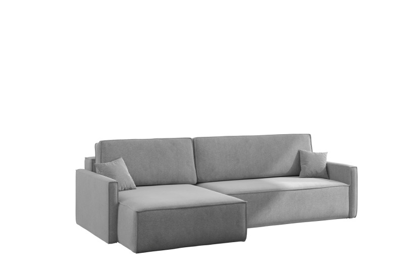 Sofa Carlos z Funkcją Spania Tkanina Salvador Szary Lewy 656188
