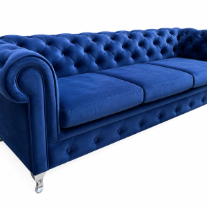 Sofa Chesterfield Prima 3-osobowa granatowa glamour velvet 238825 Sofa Chesterfield Prima 3-osobowa granatowa glamour velvet 238825