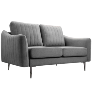 Sofa CORI dwuosobowa wolnostojąca Ciemno Szara 817811