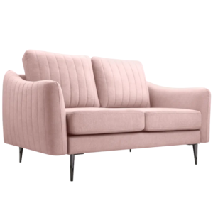 Sofa CORI dwuosobowa wolnostojąca Różowa 817804