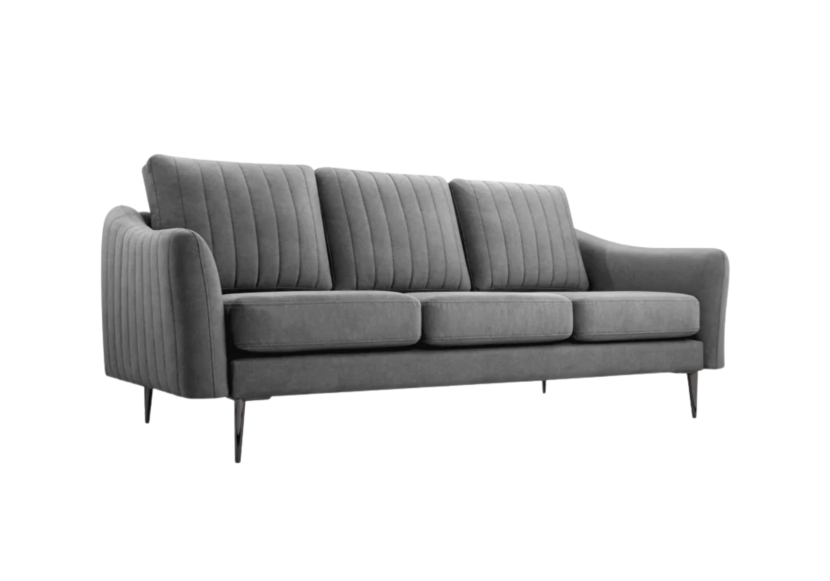 Sofa CORI trzyosobowa wolnostojąca Ciemny Szara 817813