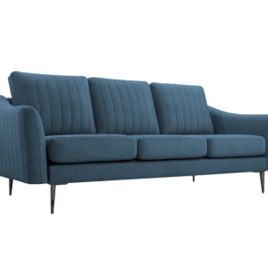 Sofa CORI trzyosobowa wolnostojąca Niebieska 817810