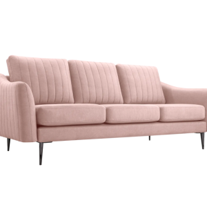 Sofa CORI trzyosobowa wolnostojąca Różowa 817805