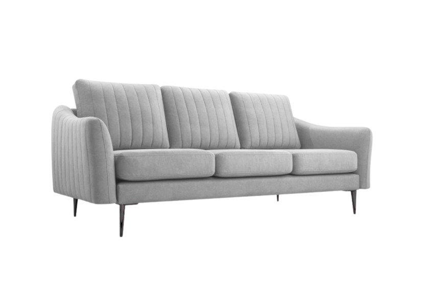Sofa CORI trzyosobowa wolnostojąca Szara 817806
